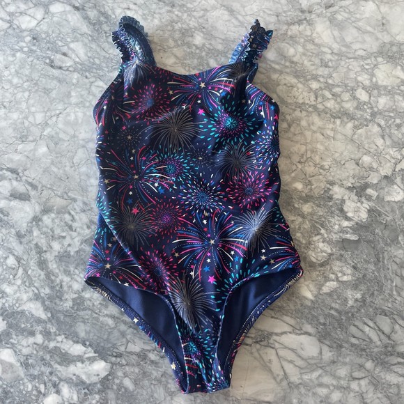 Bundle of 2 3-4 Years Kids One-Piece Swimsuit Yellow Blue Zara - Picture 3 of 9